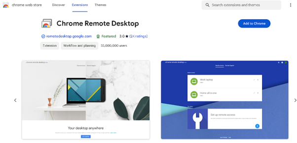 RDP from Browser Chrome